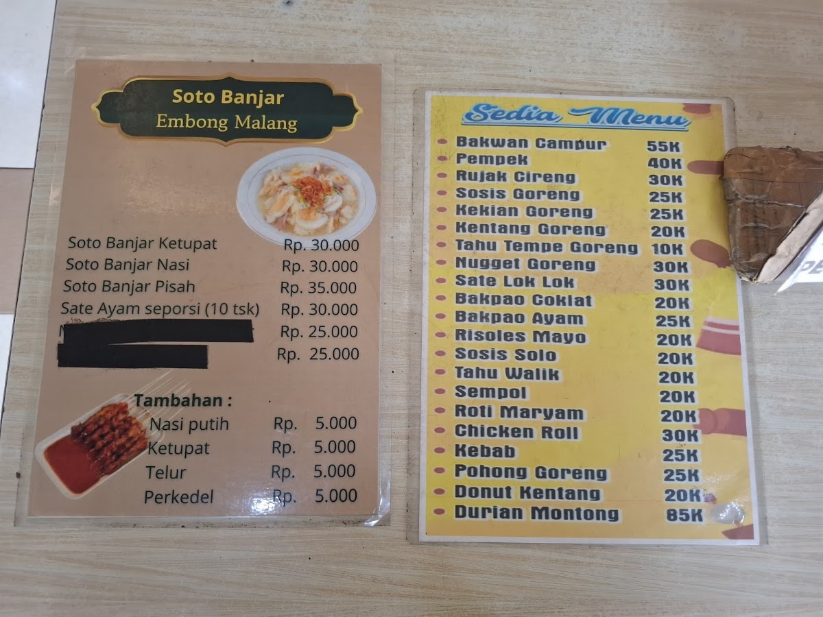 Bebek Sinjay Tidar Menu 1