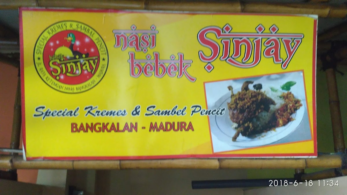 Bebek Sinjay Tidar Menu 9