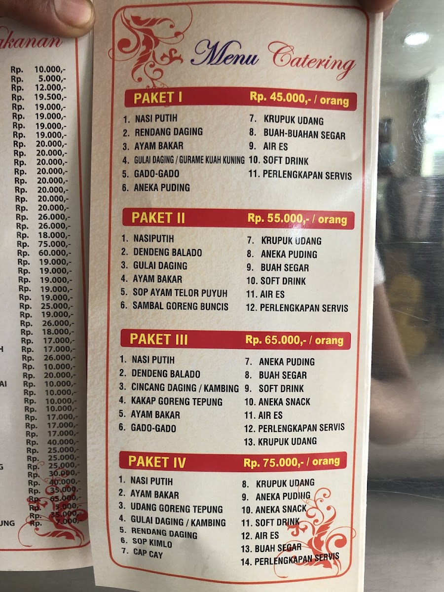 Restoran Kebayoran Baru Masakan Padang 1 Menu 4
