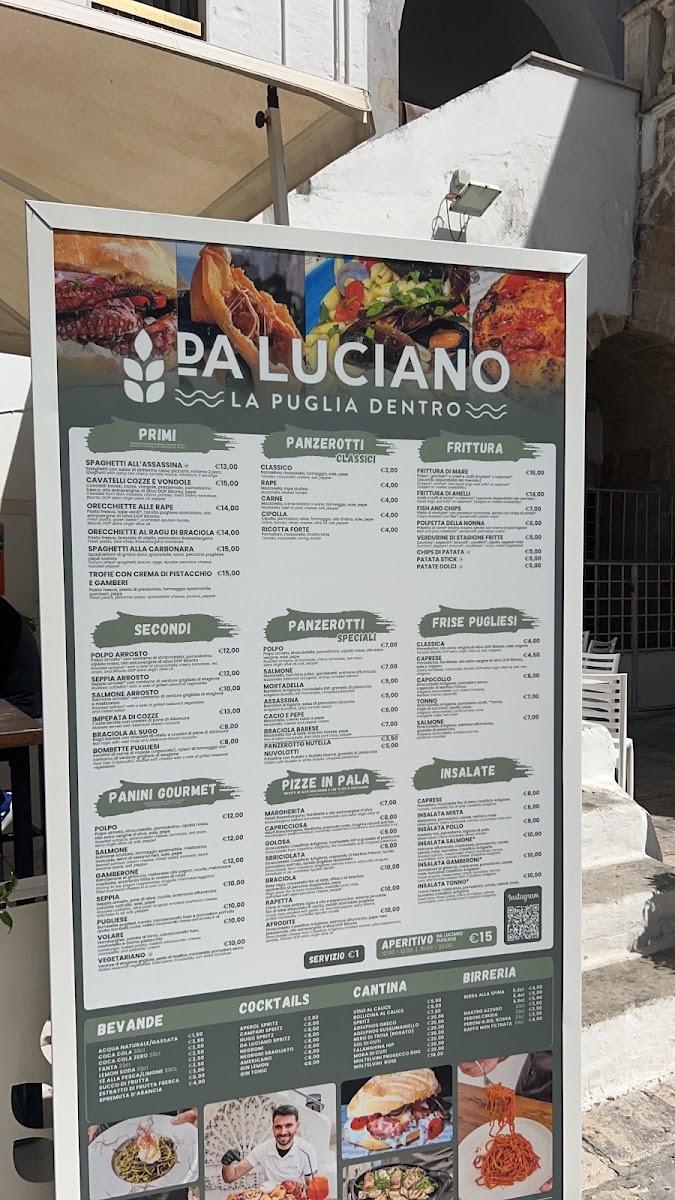DA LUCIANO - La Puglia dentro Menu 3