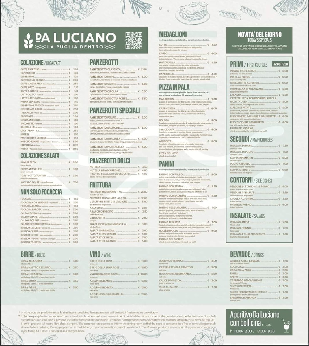 DA LUCIANO - La Puglia dentro Menu 7