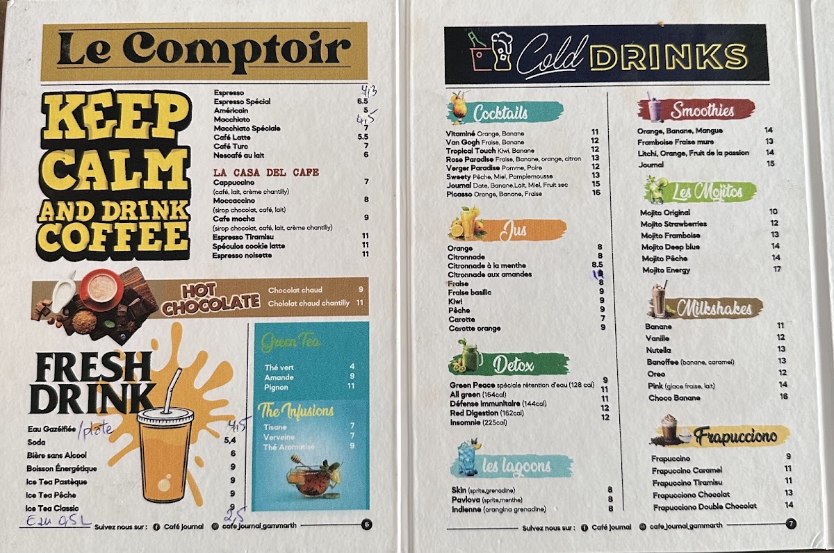 Cafe Journal Menu 10