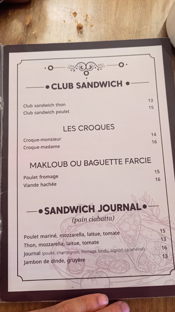 Cafe Journal Menu 7