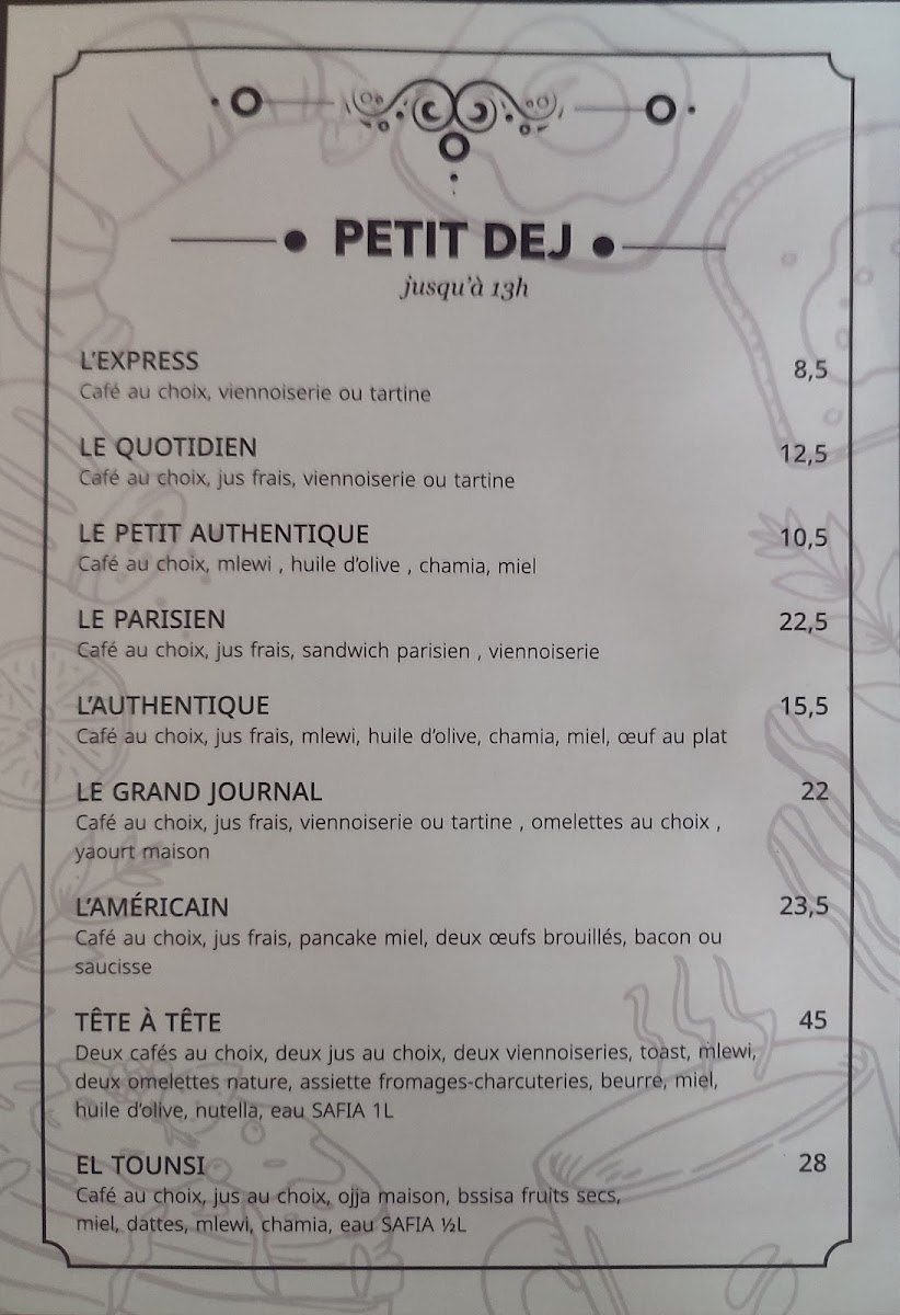 Cafe Journal Menu 9