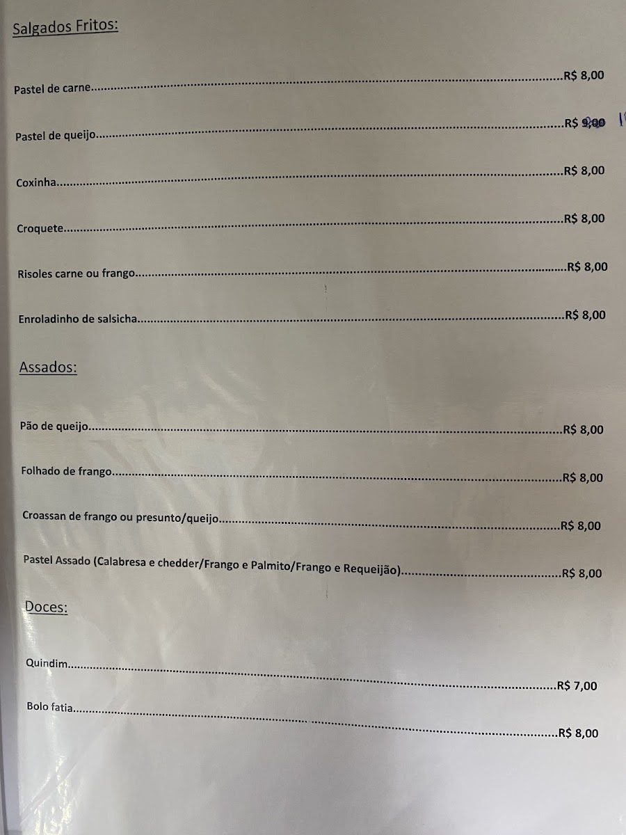 Restaurante e Lancheria Benetti Menu 2