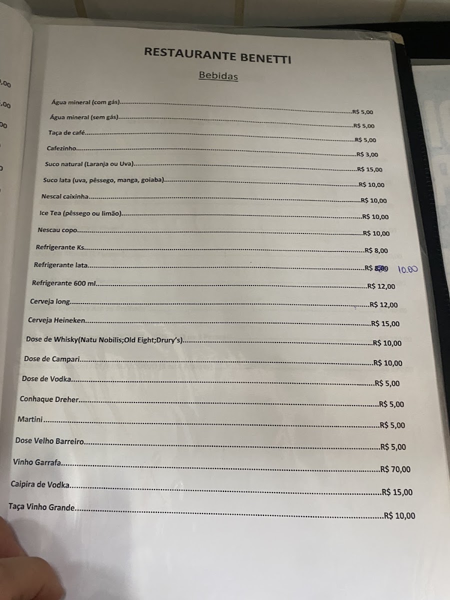 Restaurante e Lancheria Benetti Menu 4