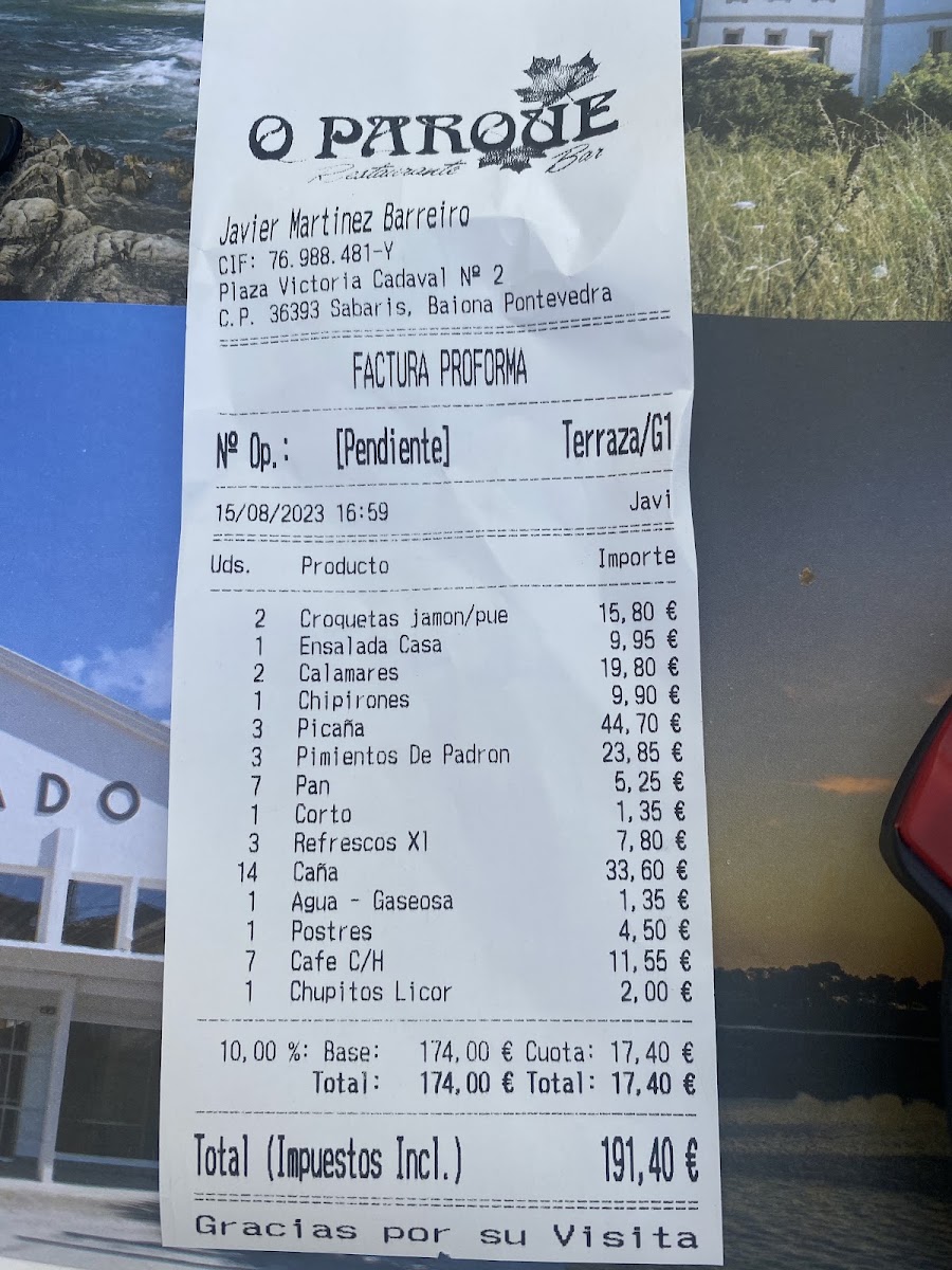 O Parque Menu 9