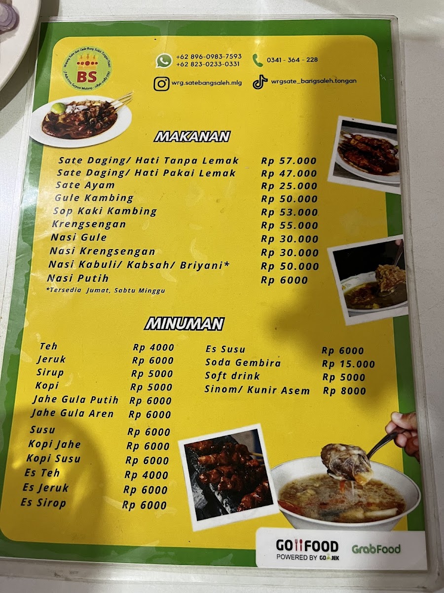 Warung Sate & Gule Kambing Bang Saleh Menu 7