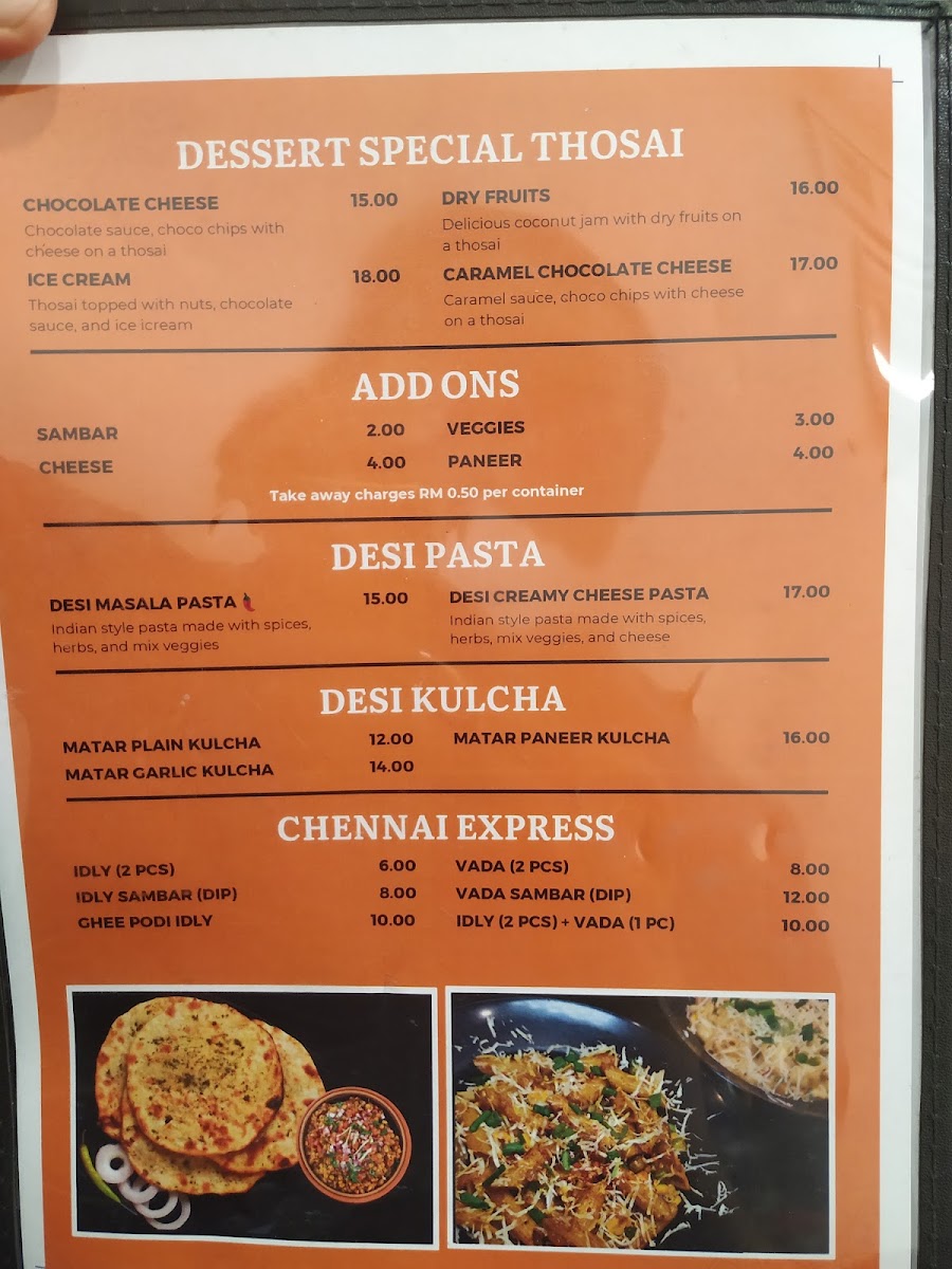 Thosai Cafe Menu 10
