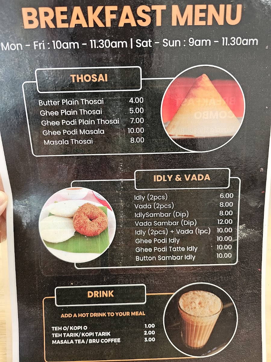 Thosai Cafe Menu 6