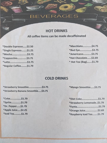 Gema's Cafe Menu 5