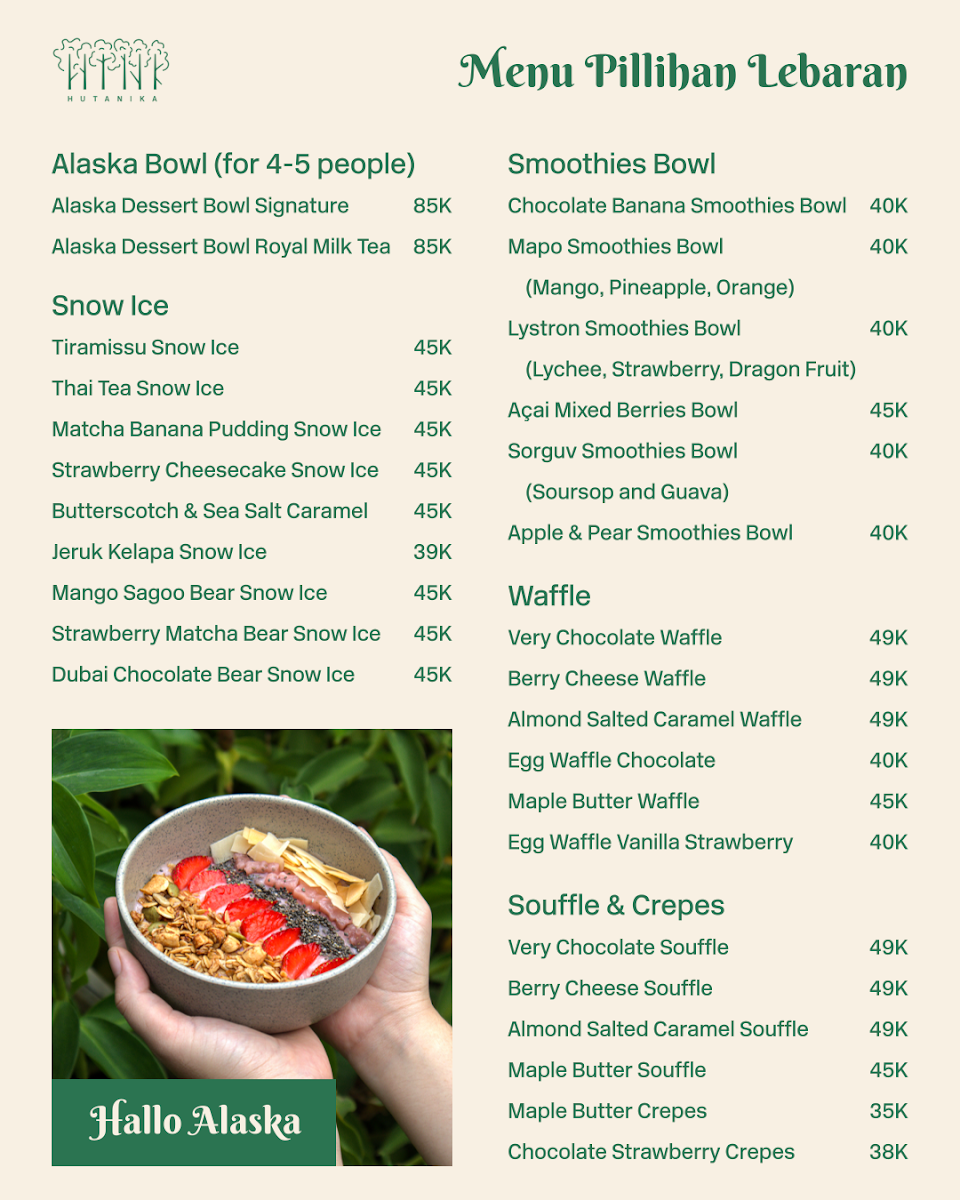 Hutanika Menu 2