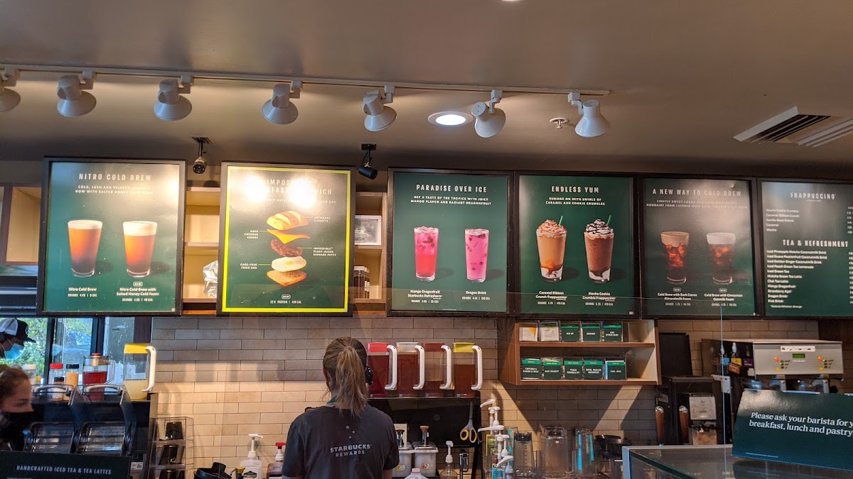 Starbucks Menu 1