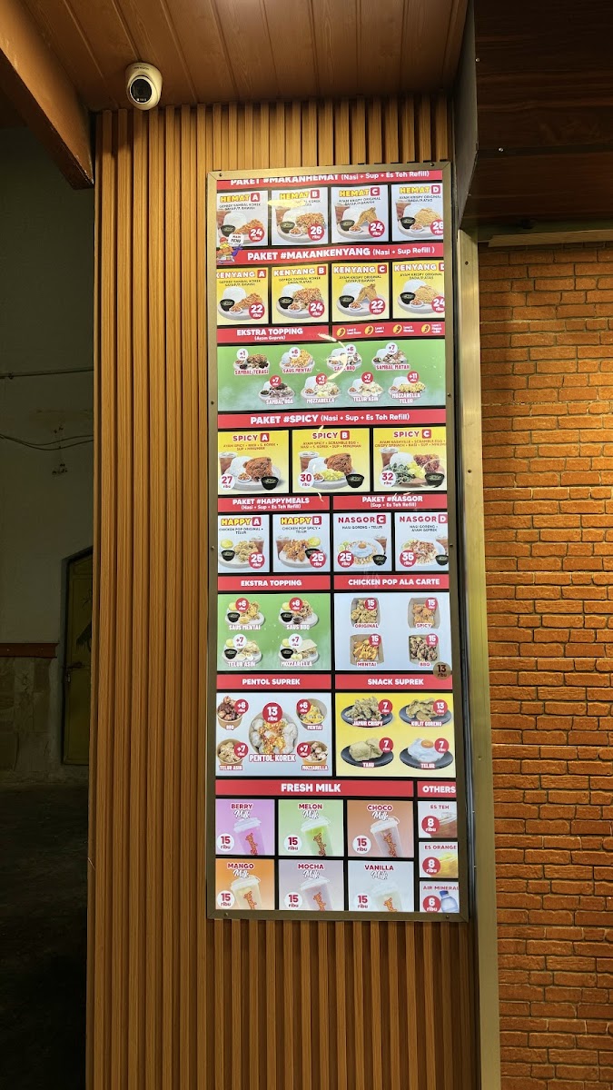 Ayam Geprek Mr Suprek Koni Menu 3