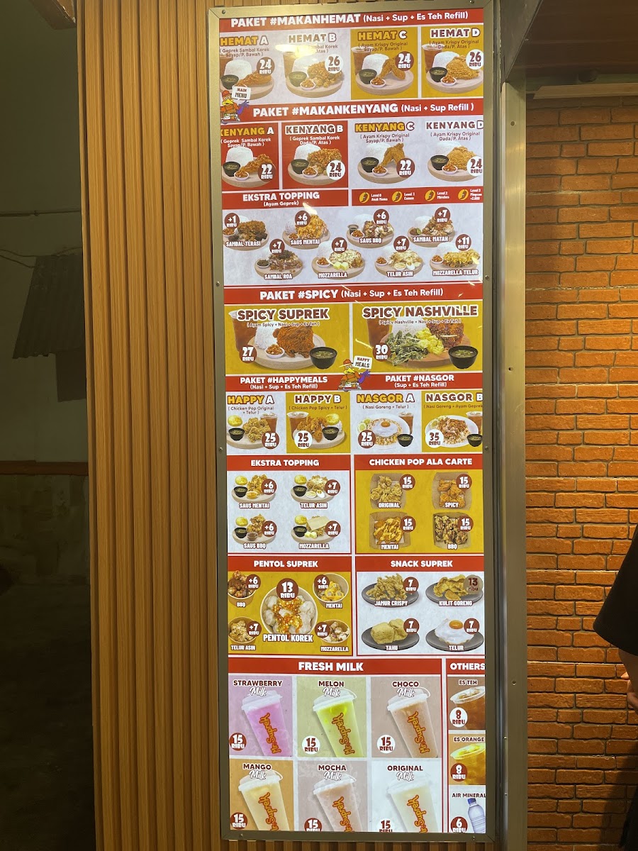 Ayam Geprek Mr Suprek Koni Menu 4