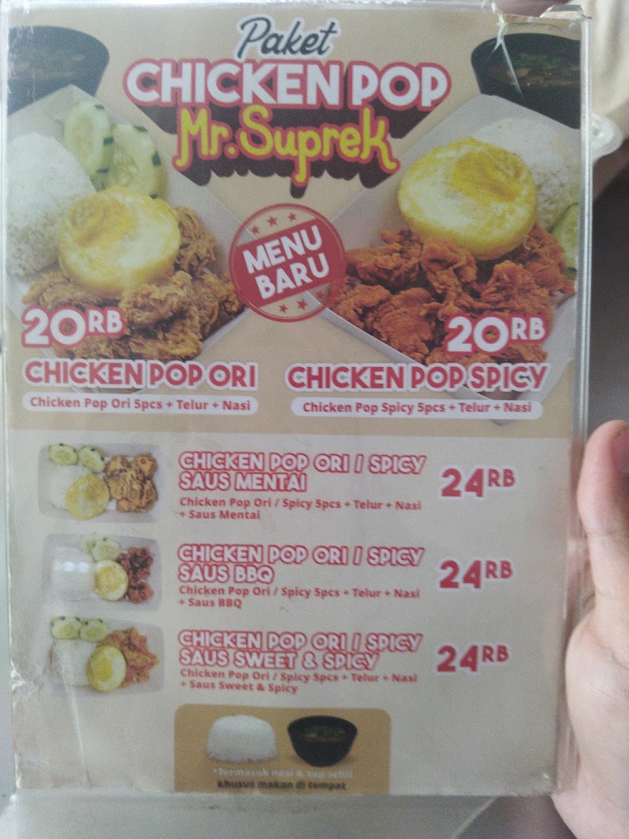 Ayam Geprek Mr Suprek Koni Menu 6