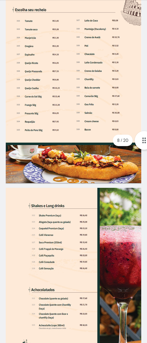 Consulado Café Menu 1