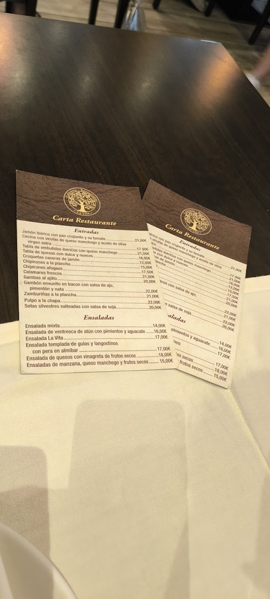 Restaurante La Vita Menu 1