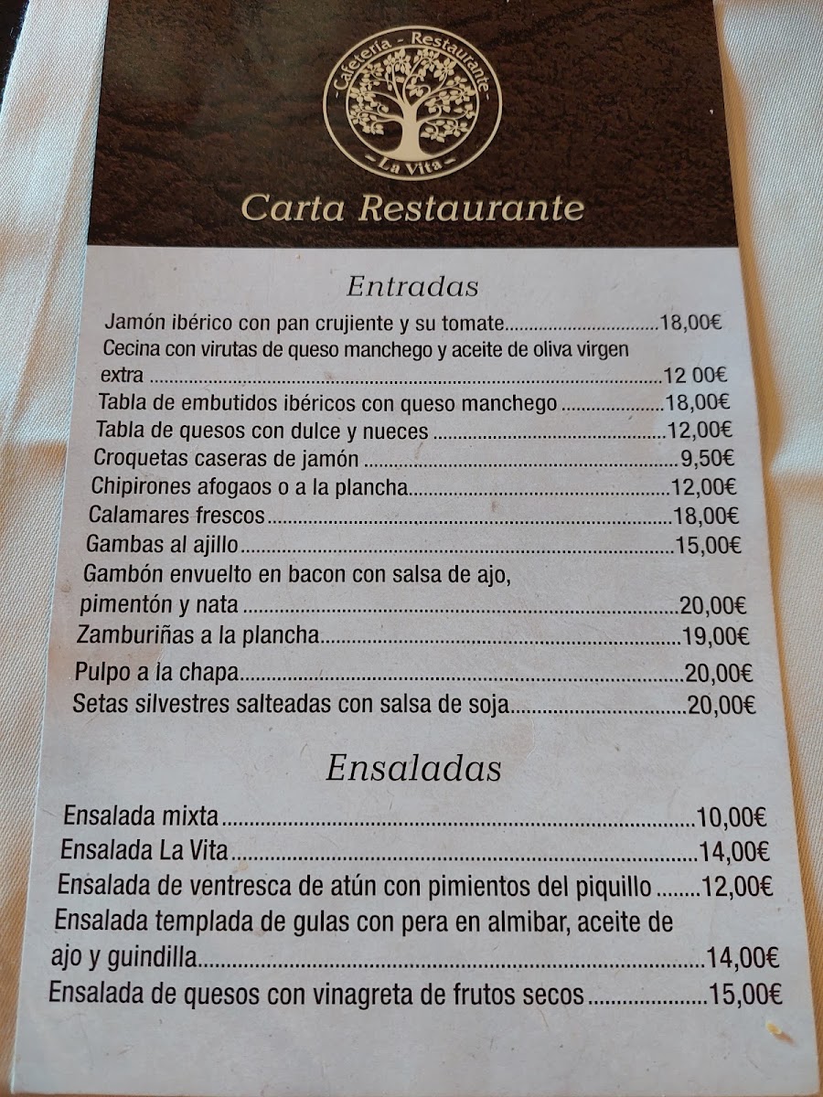 Restaurante La Vita Menu 6