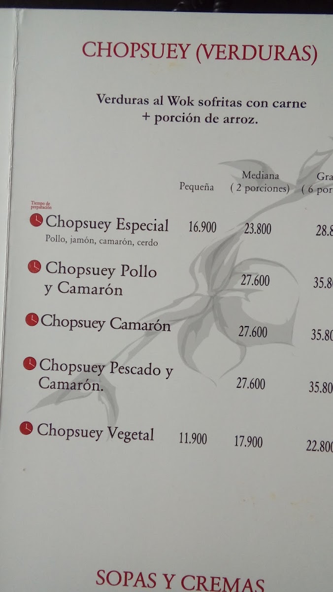 Gran China Restaurante Menu 2