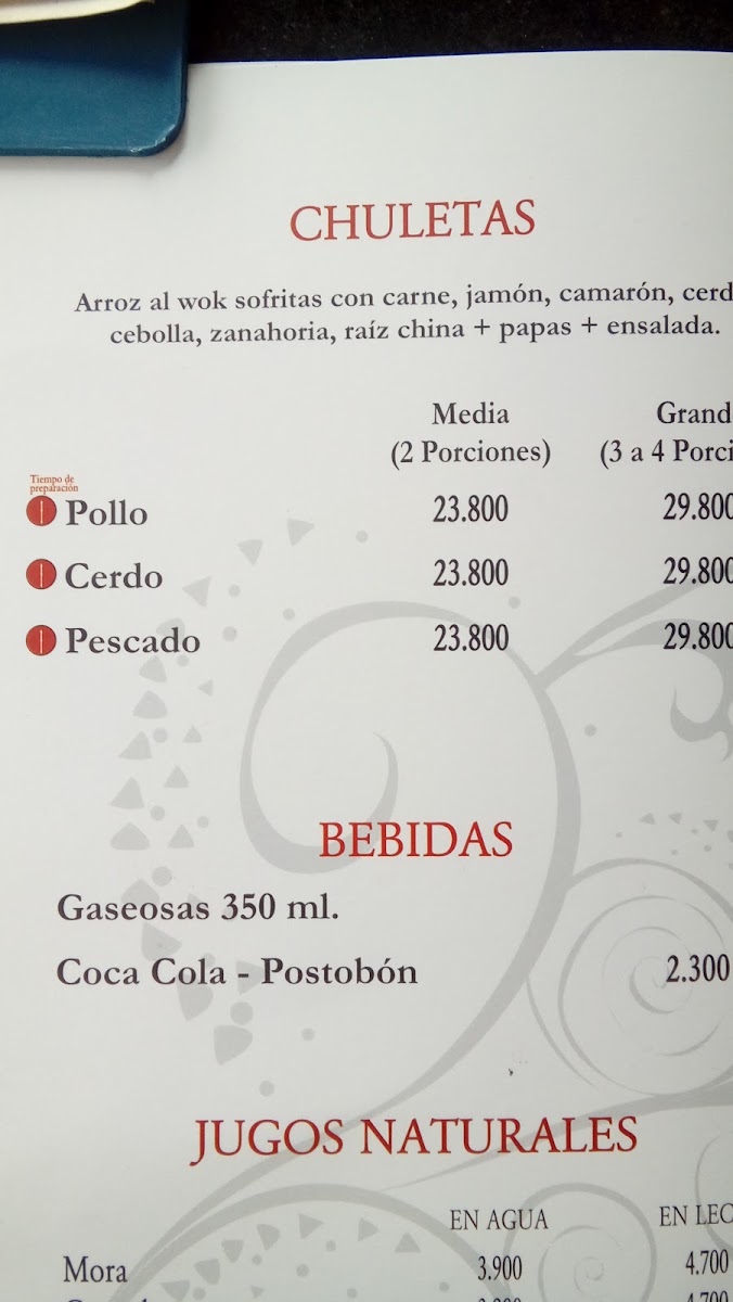 Gran China Restaurante Menu 5