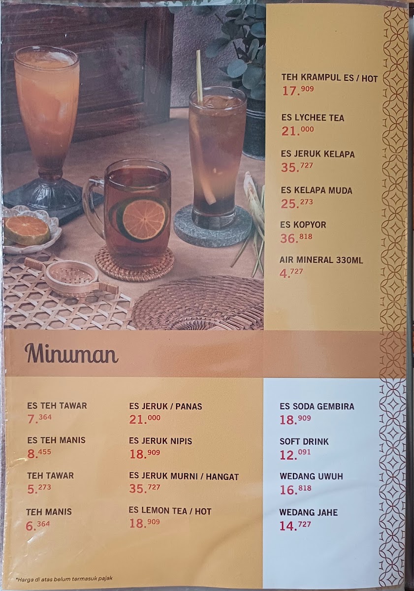 Mlinjo Cafe and Resto Semarang Menu 6