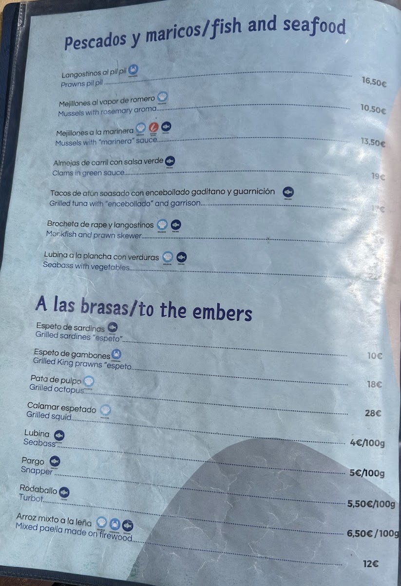 El Chambao de Joaquín Menu 2