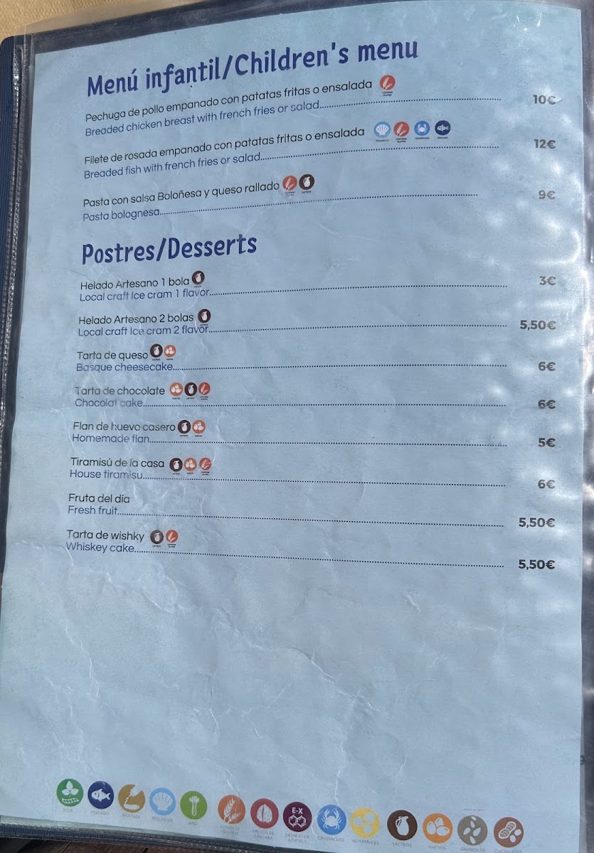 El Chambao de Joaquín Menu 3