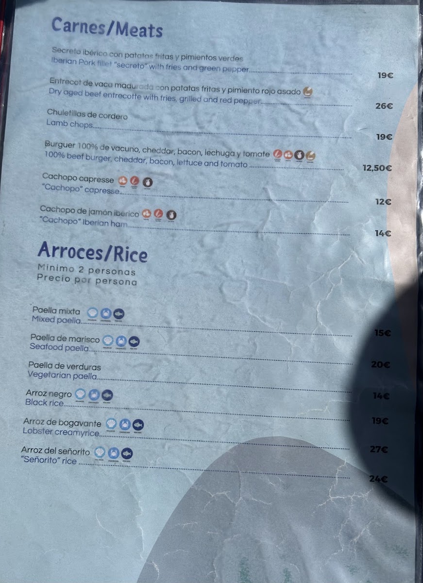 El Chambao de Joaquín Menu 4