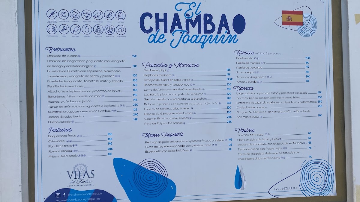 El Chambao de Joaquín Menu 5