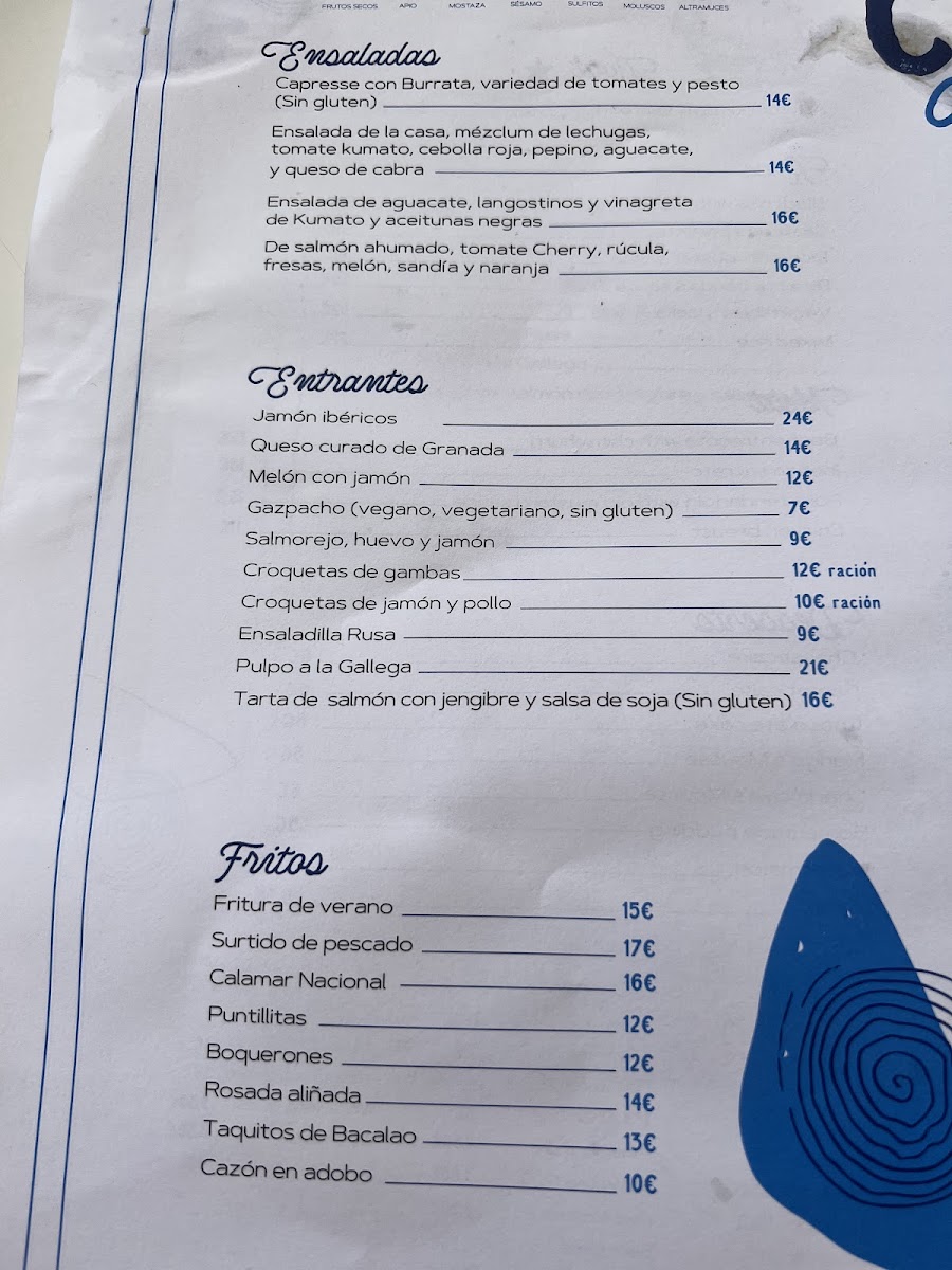 El Chambao de Joaquín Menu 9