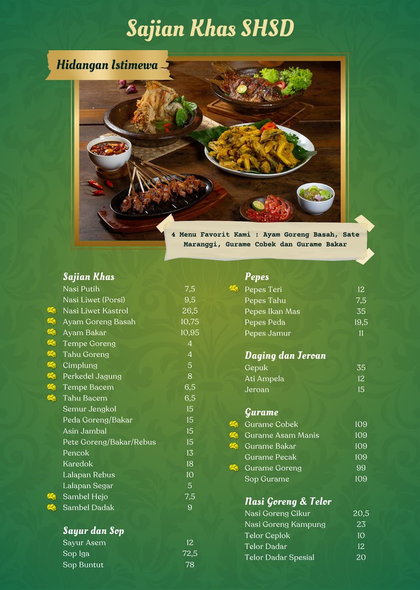 SHSD Sambel Hejo Sambel Dadak Tebet Menu 3