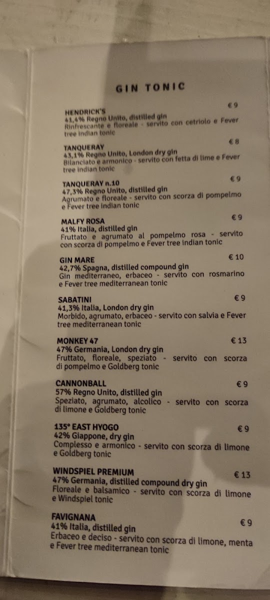 Mar'aviglia Osteria Pesaro Menu 1