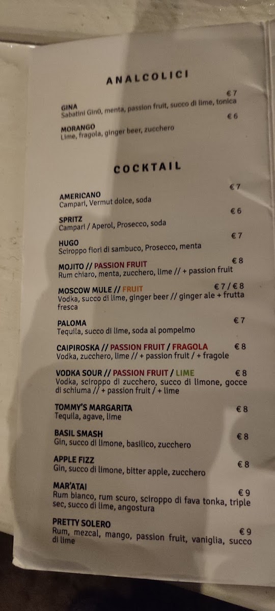 Mar'aviglia Osteria Pesaro Menu 2