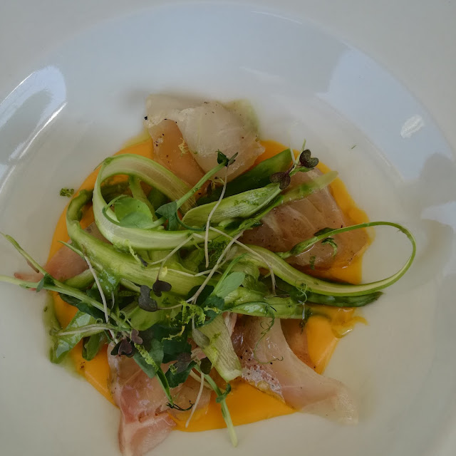 Carpaccio Di Ombrina Con Salsa Zucca