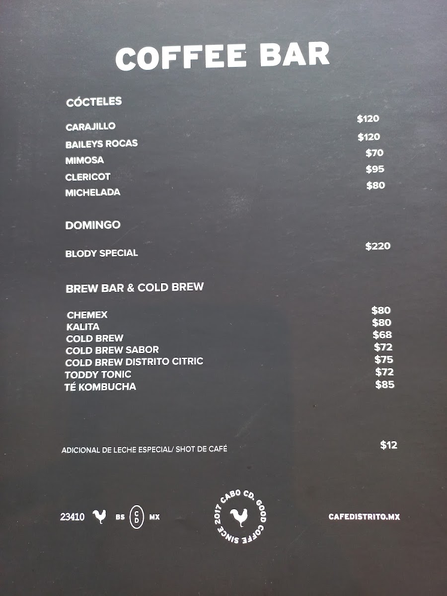 Cafe Distrito 23410 Menu 10