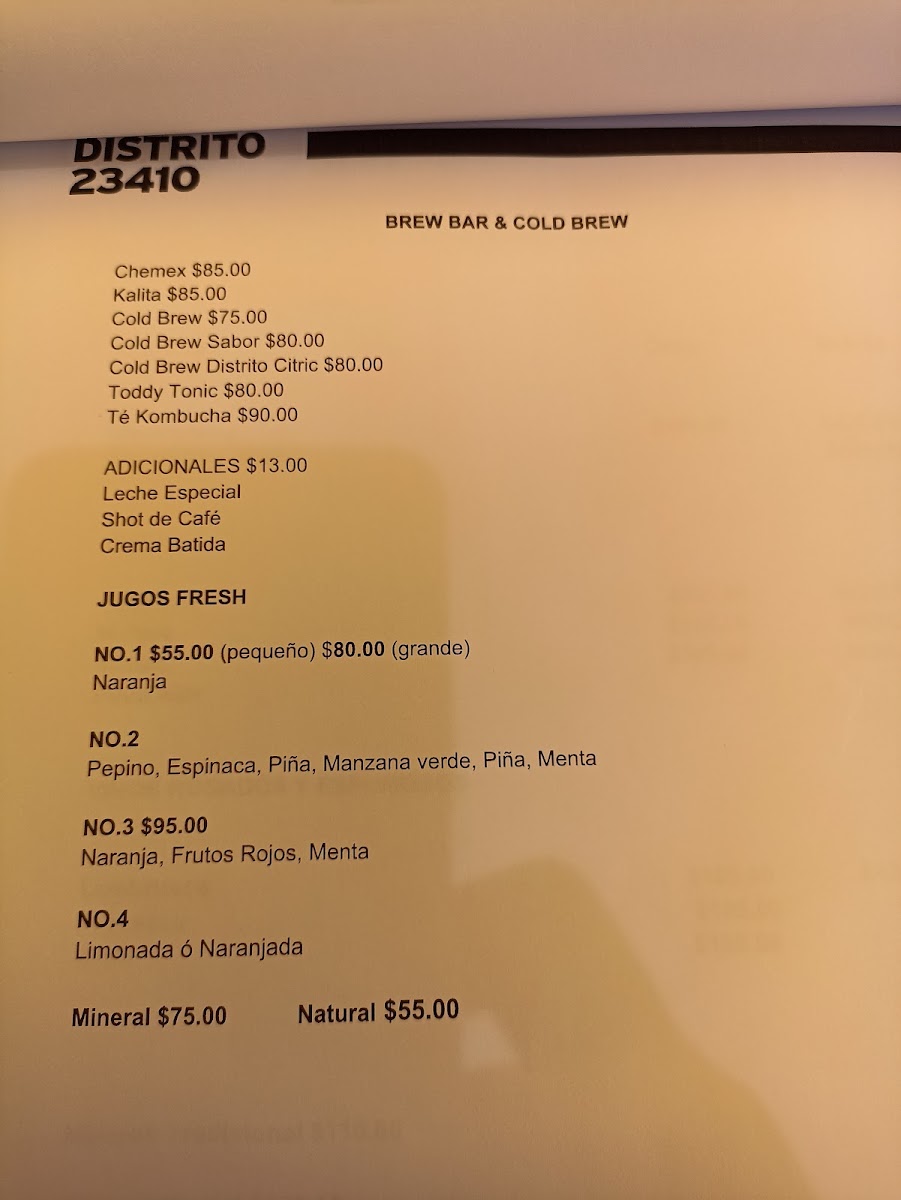 Cafe Distrito 23410 Menu 6