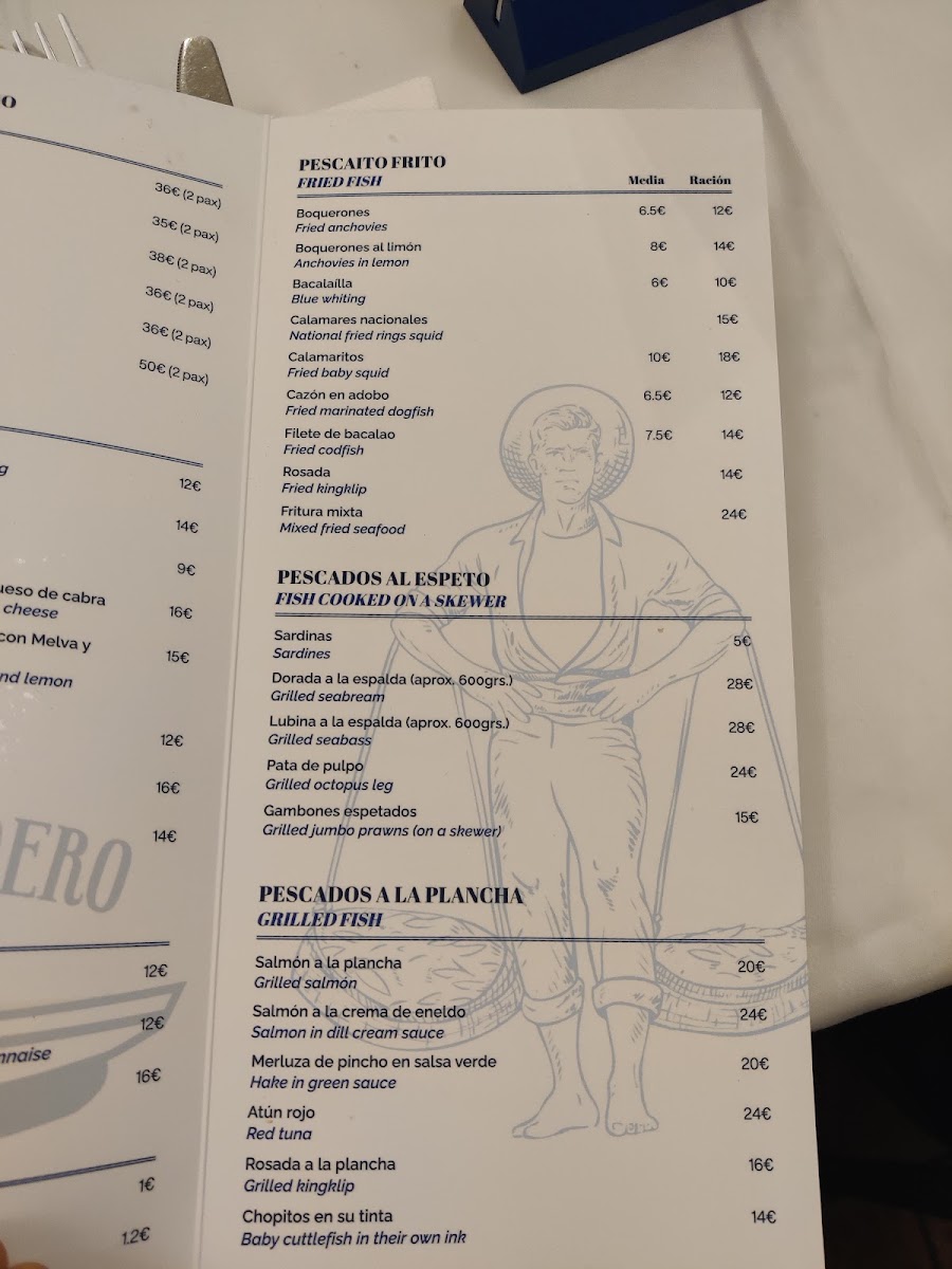 Taberna - Restaurante El Mentidero Málaga Menu 3