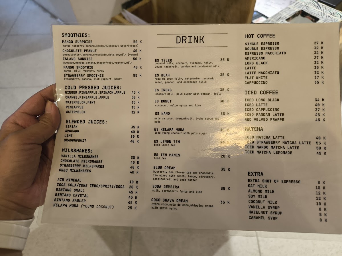 Enjoy Gili Cafe & Resto Menu 1