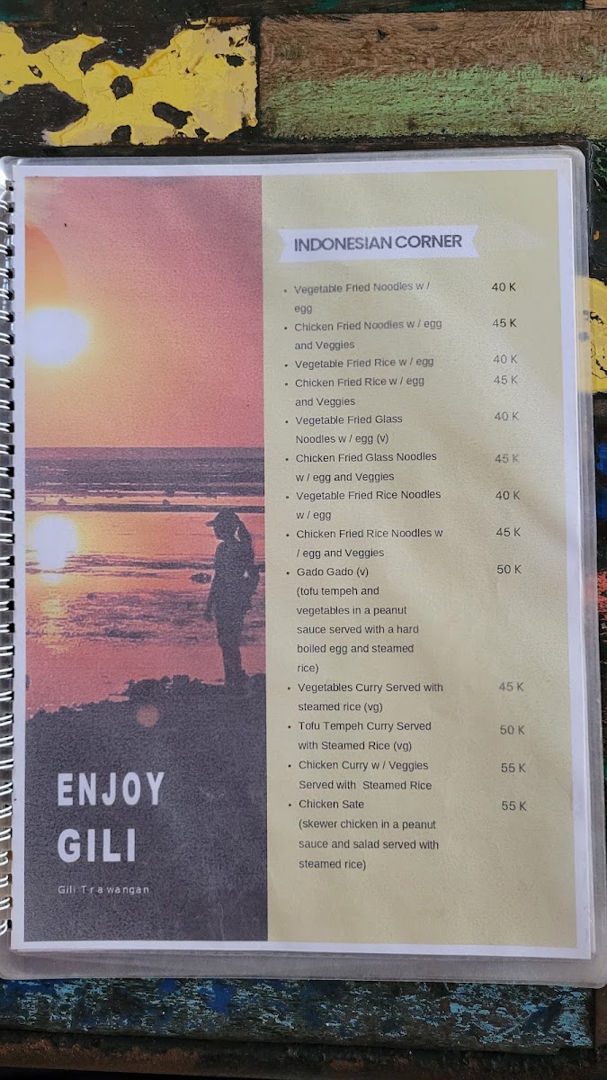 Enjoy Gili Cafe & Resto Menu 10