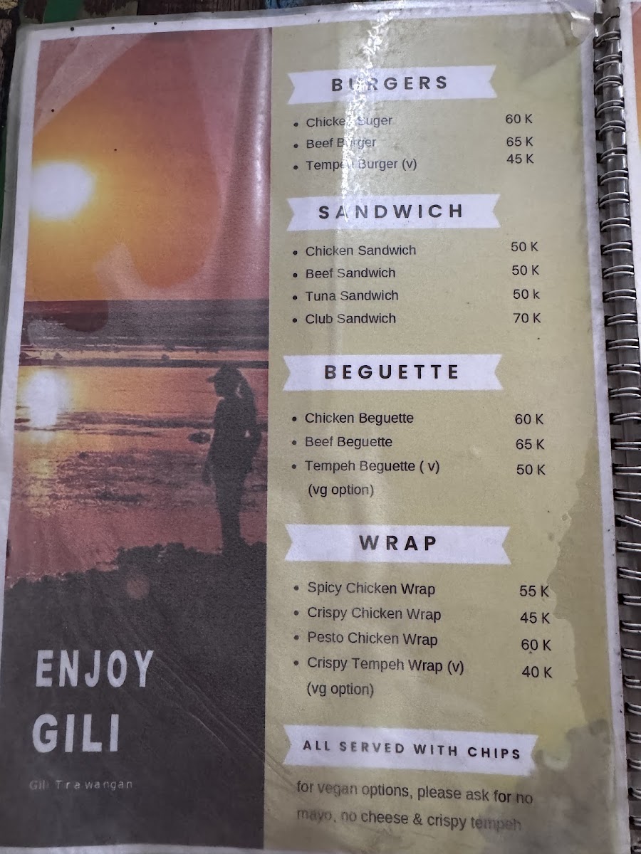 Enjoy Gili Cafe & Resto Menu 3