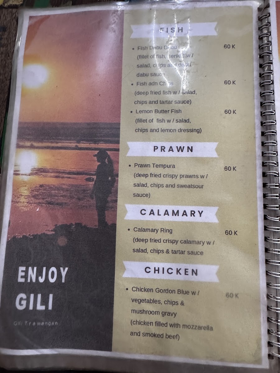 Enjoy Gili Cafe & Resto Menu 8
