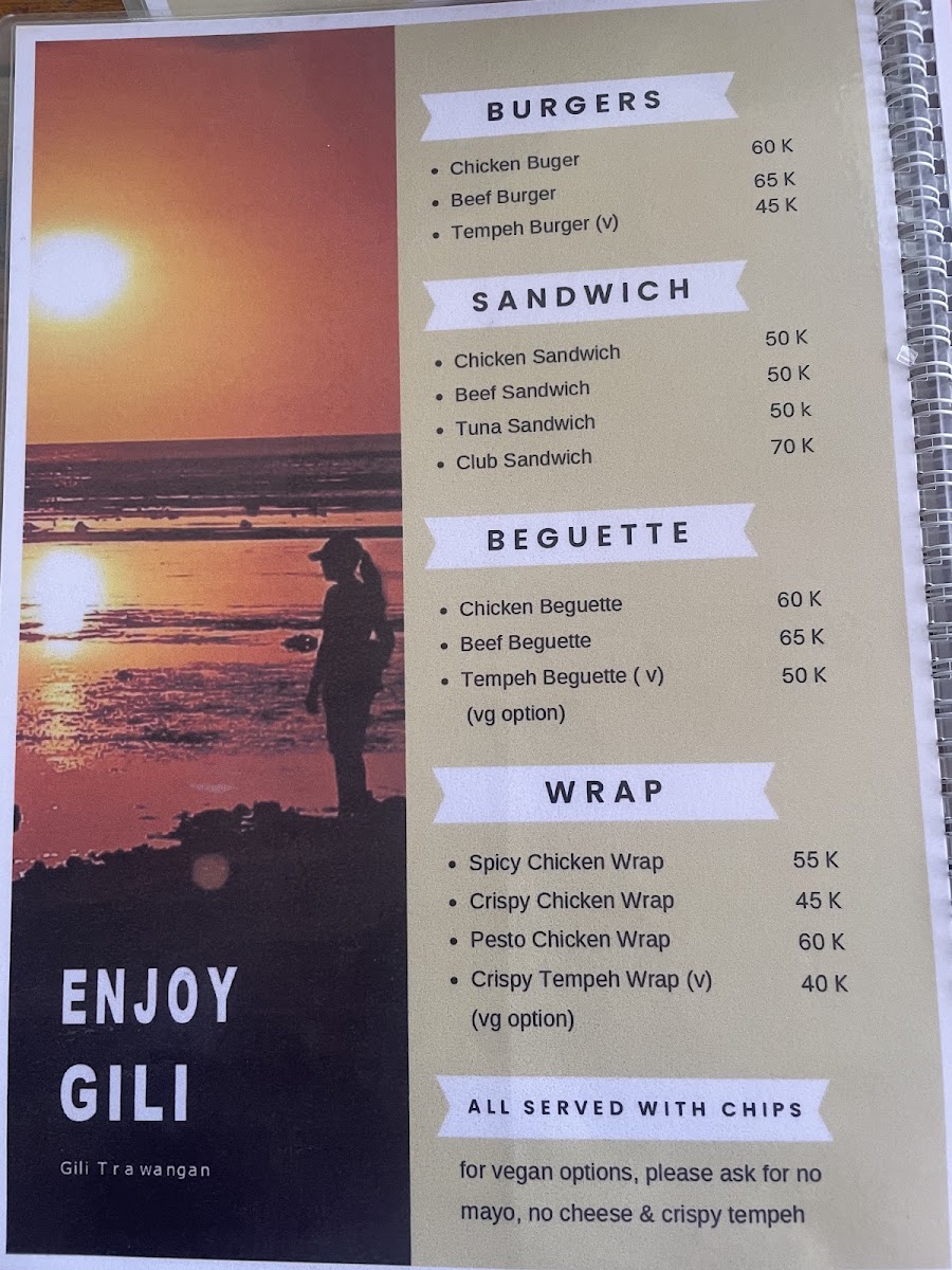 Enjoy Gili Cafe & Resto Menu 9