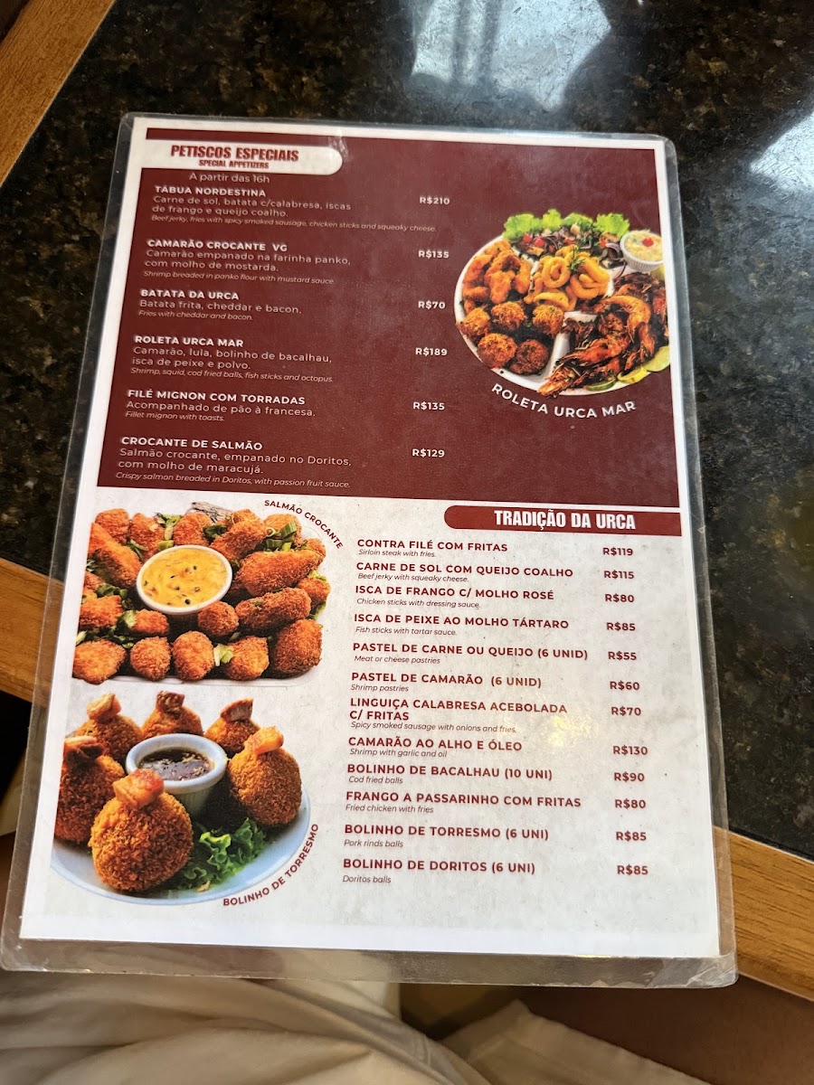 Urca Grill Menu 3