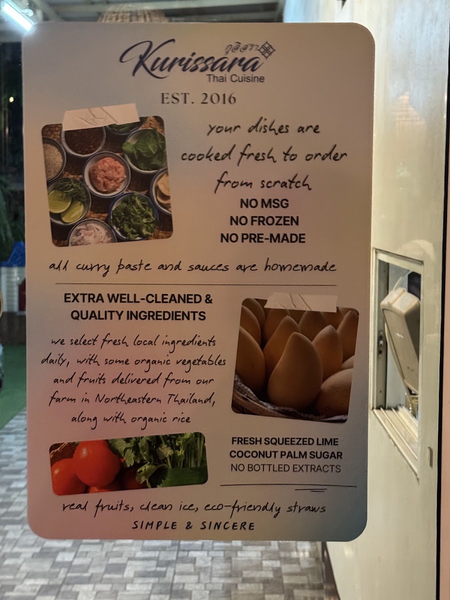 Kurissara Thai Cuisine Menu 4