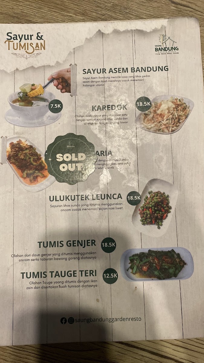 Saung Bandung Garden Resto Menu 10