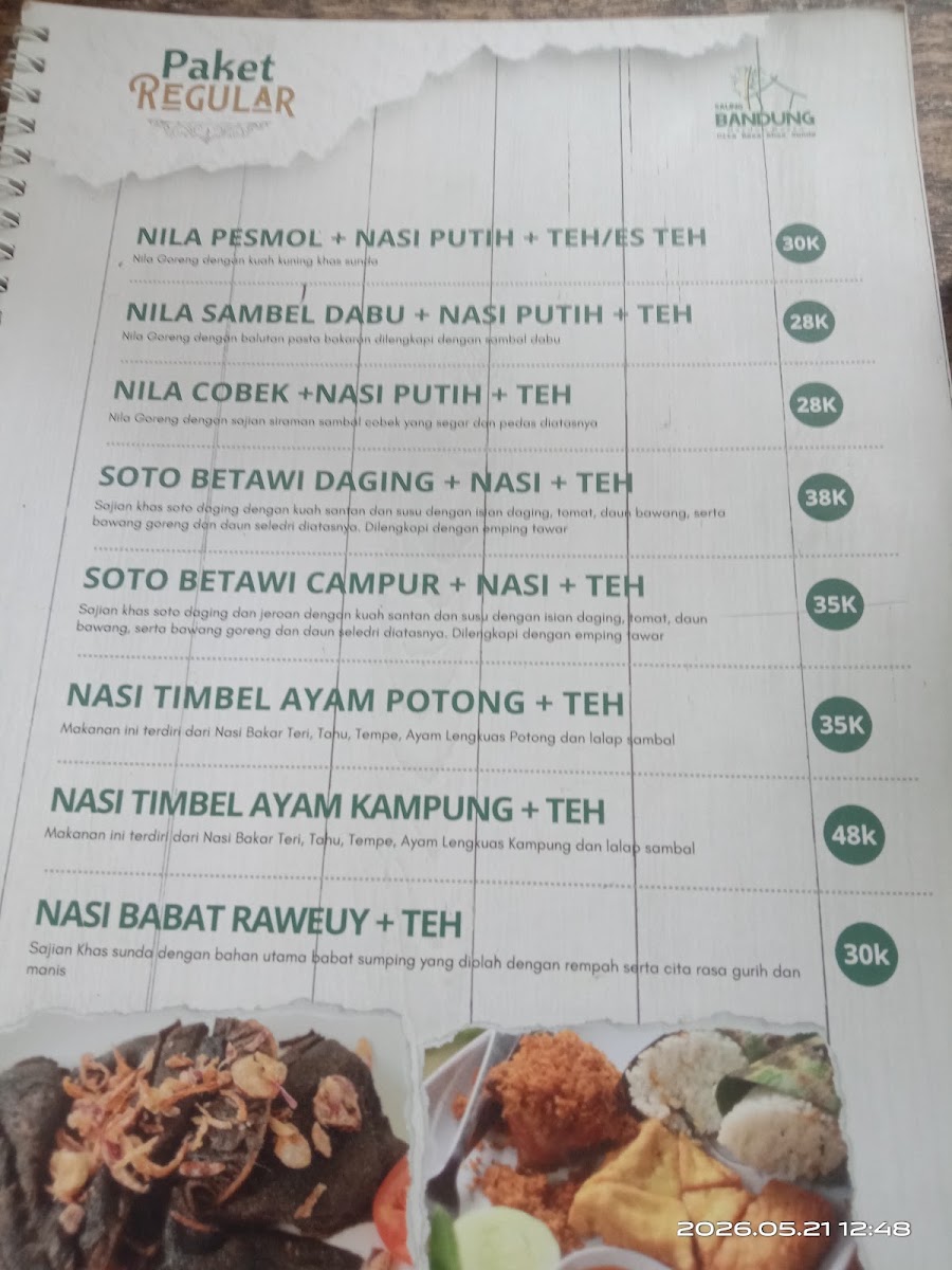 Saung Bandung Garden Resto Menu 6