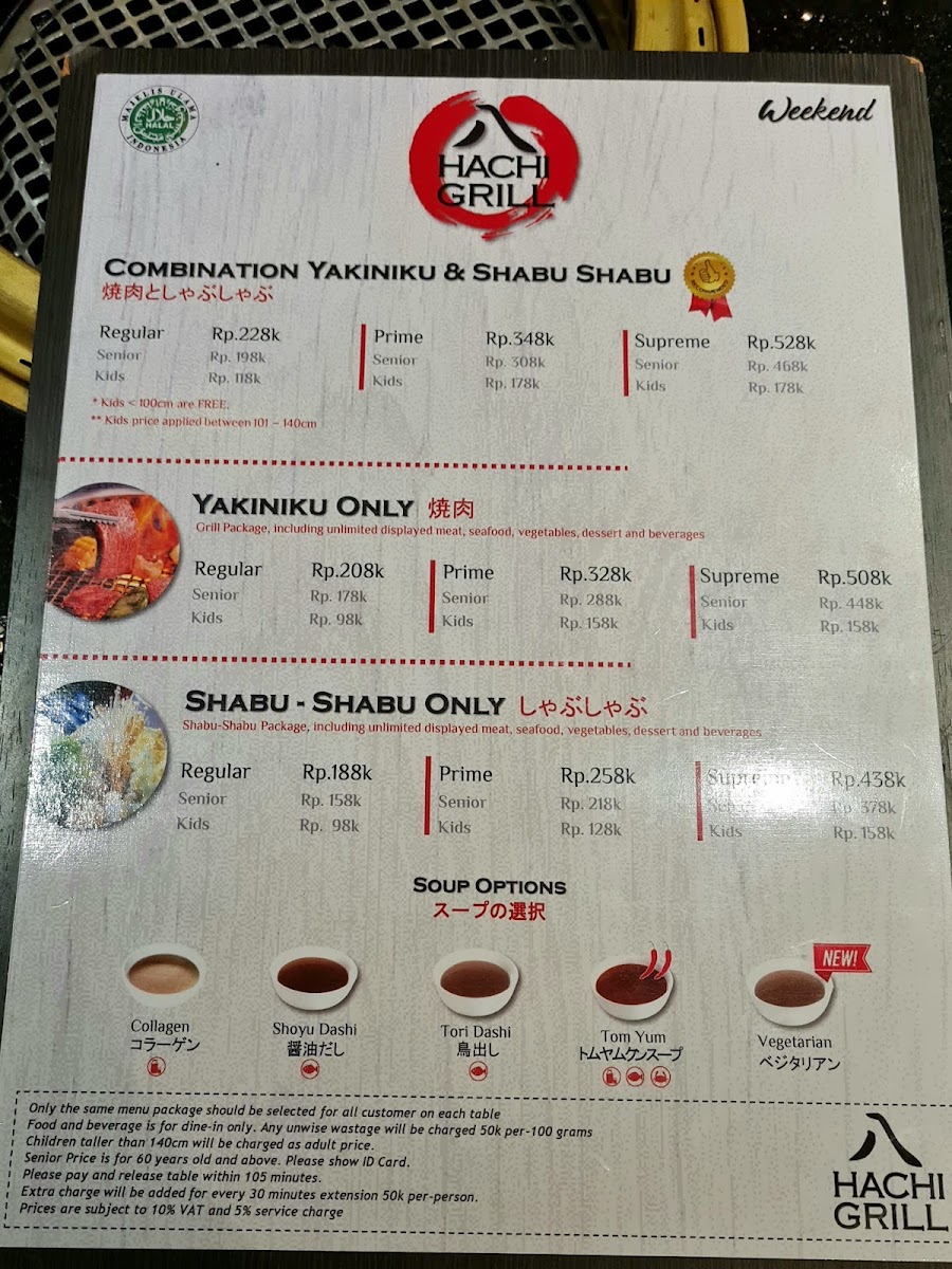 Hachi Grill Gatot Subroto Menu 10