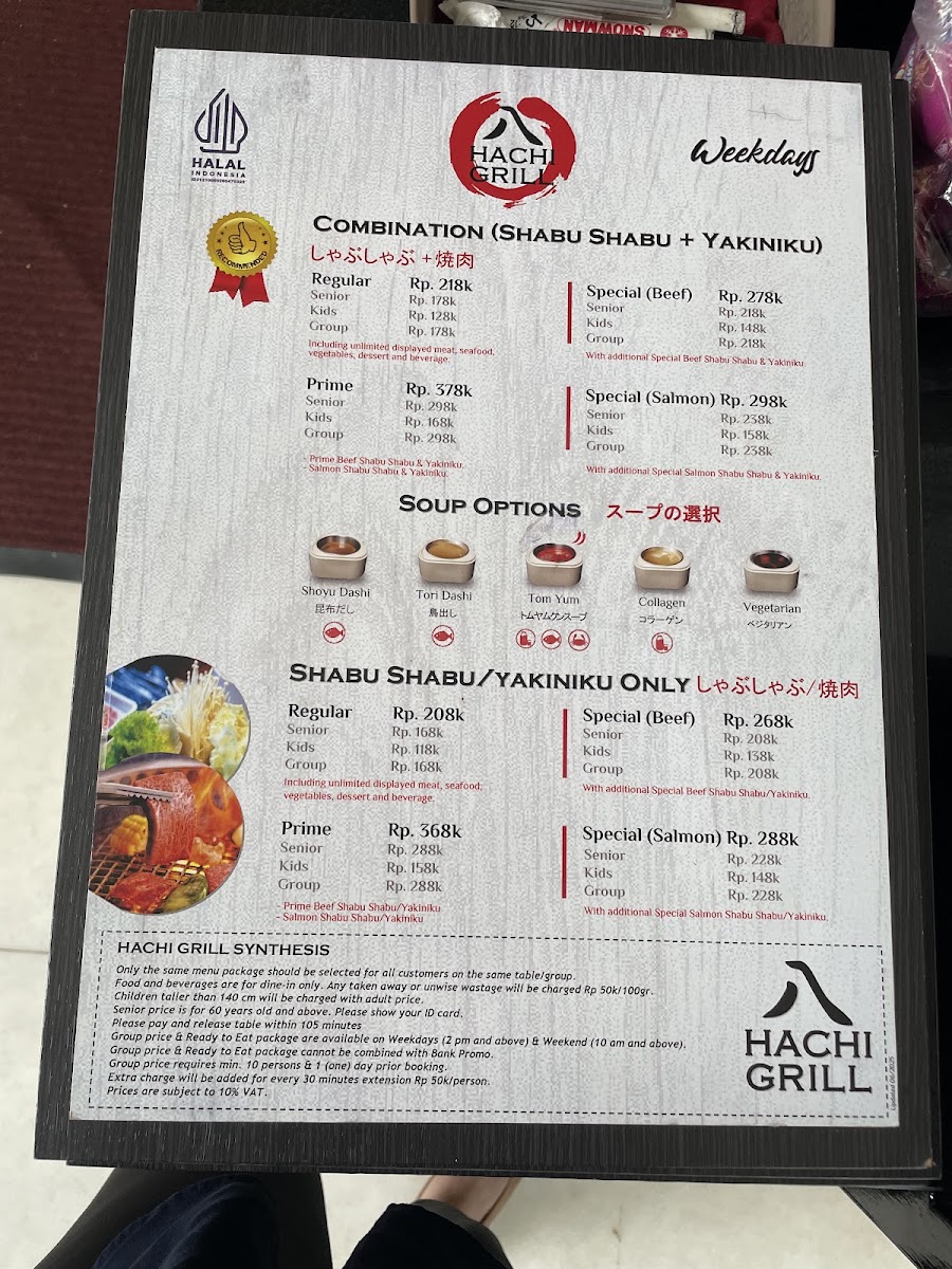 Hachi Grill Gatot Subroto Menu 2
