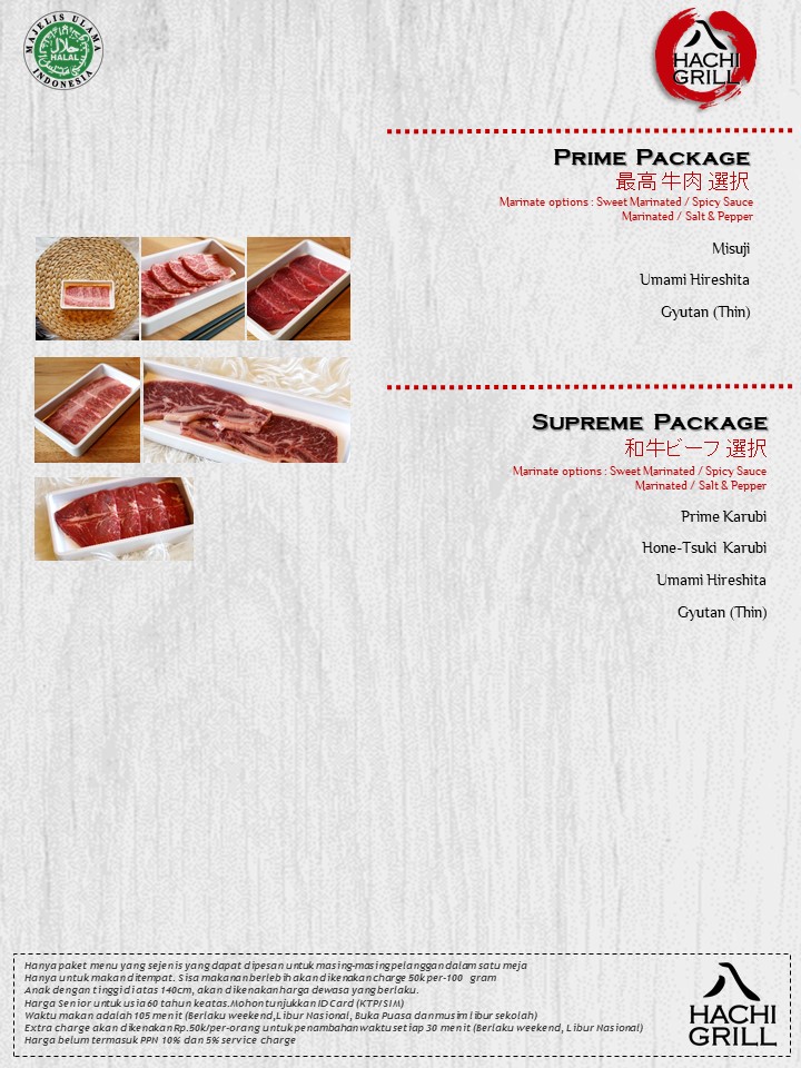Hachi Grill Gatot Subroto Menu 7